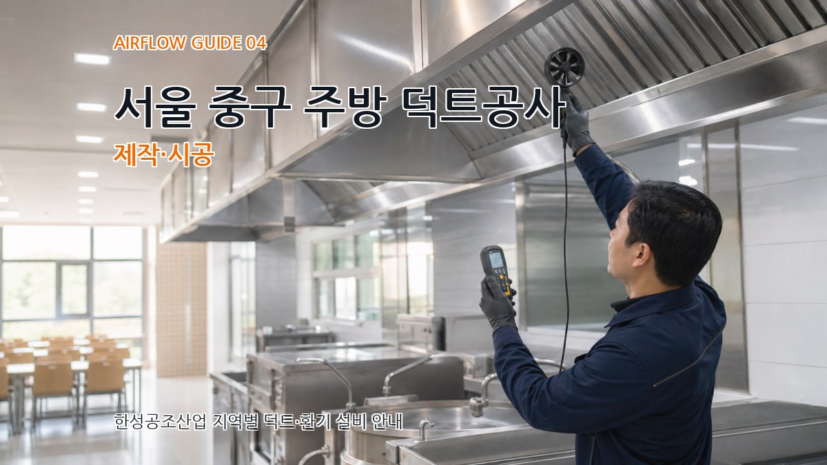서울 중구 주방 덕트공사 제작·시공