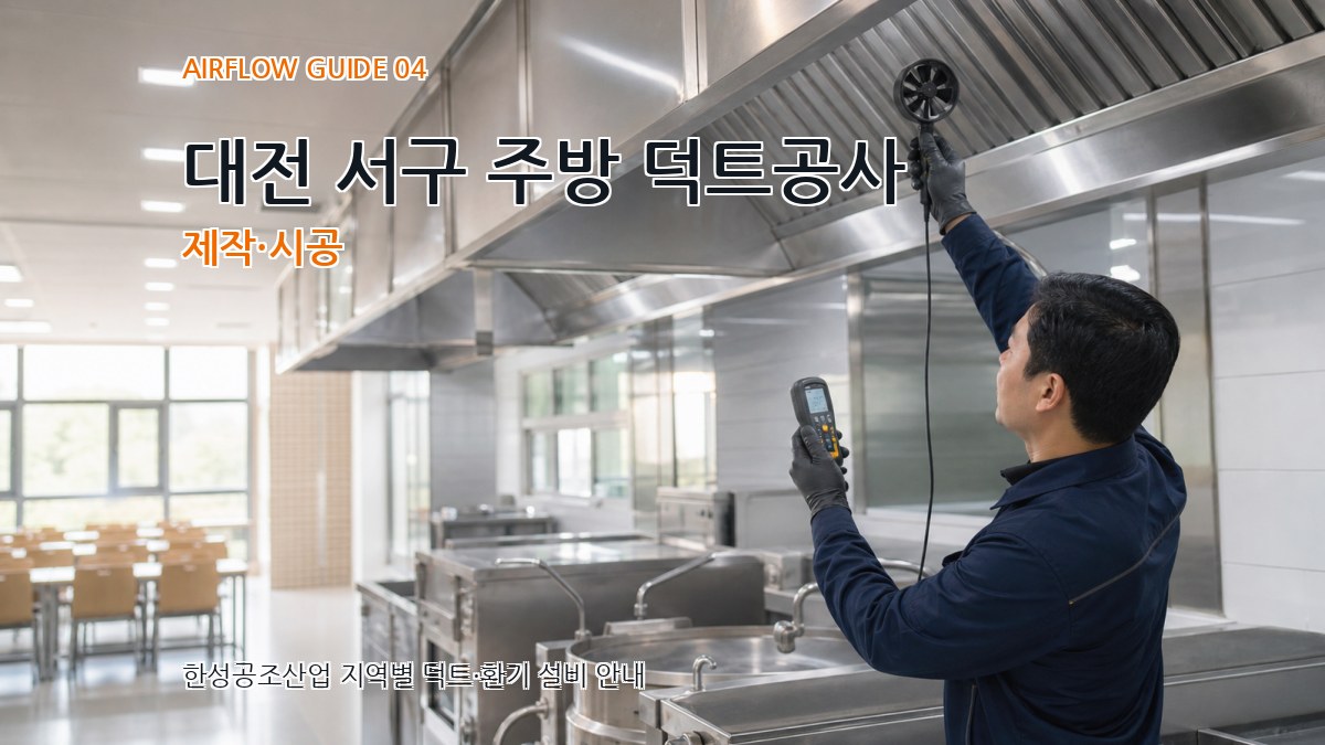 대전 서구 주방 덕트공사 제작·시공