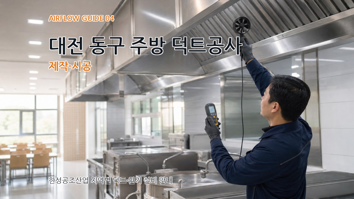 대전 동구 주방 덕트공사 제작·시공