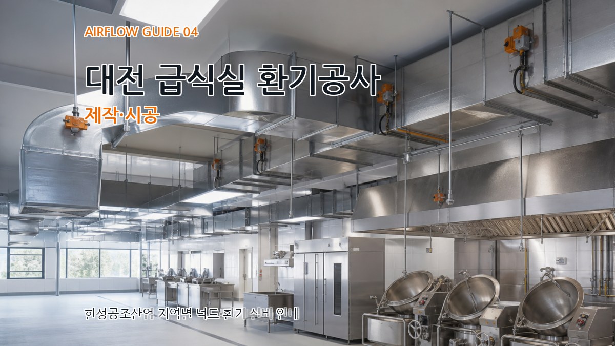 대전 급식실 환기공사 제작·시공