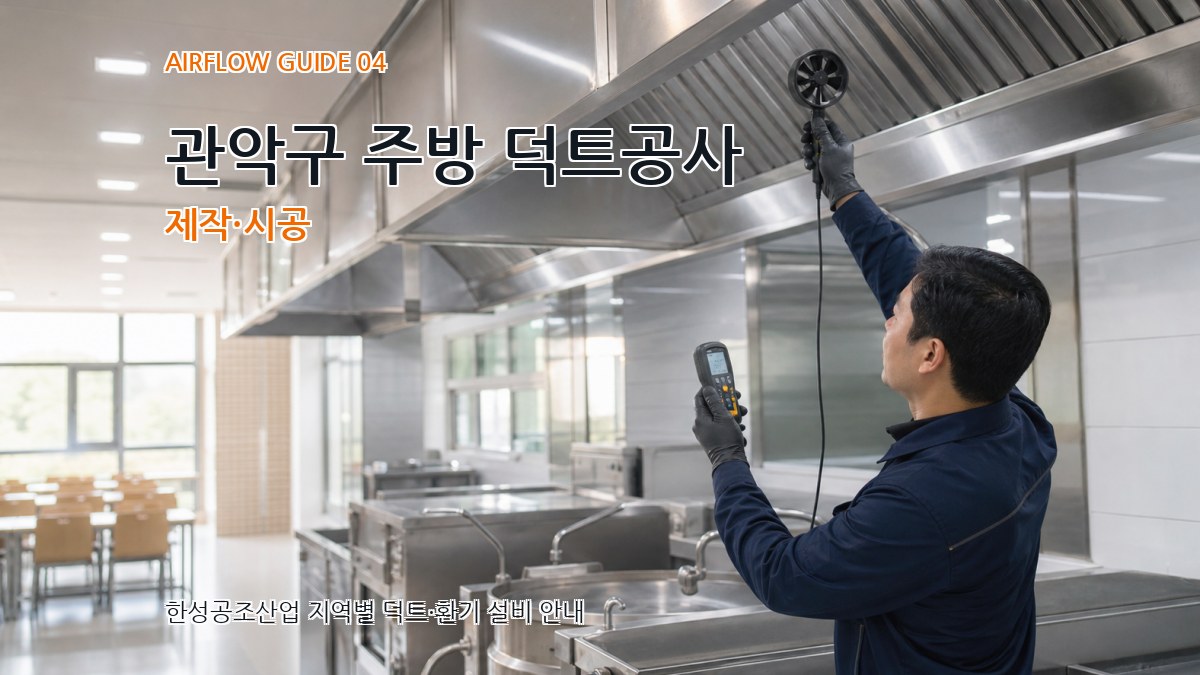 관악구 주방 덕트공사 제작·시공