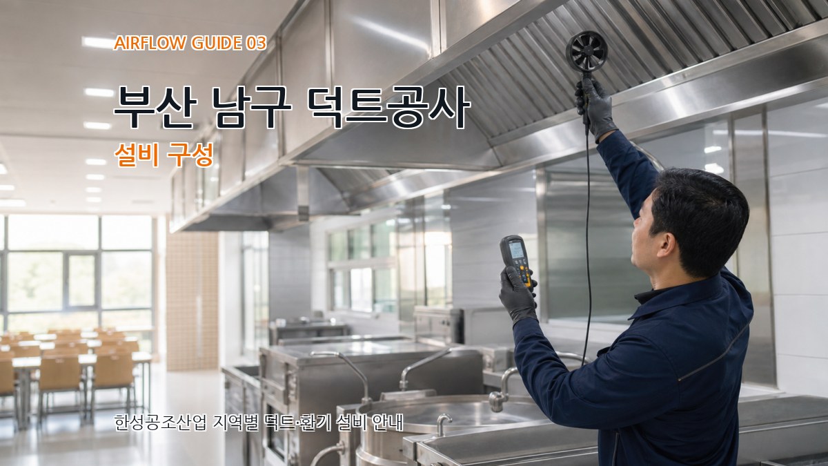 부산 남구 덕트공사 설비 구성