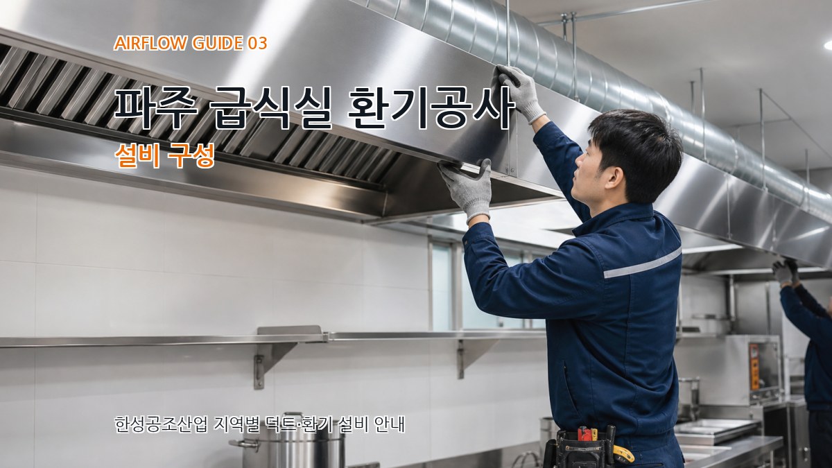 파주 급식실 환기공사 설비 구성