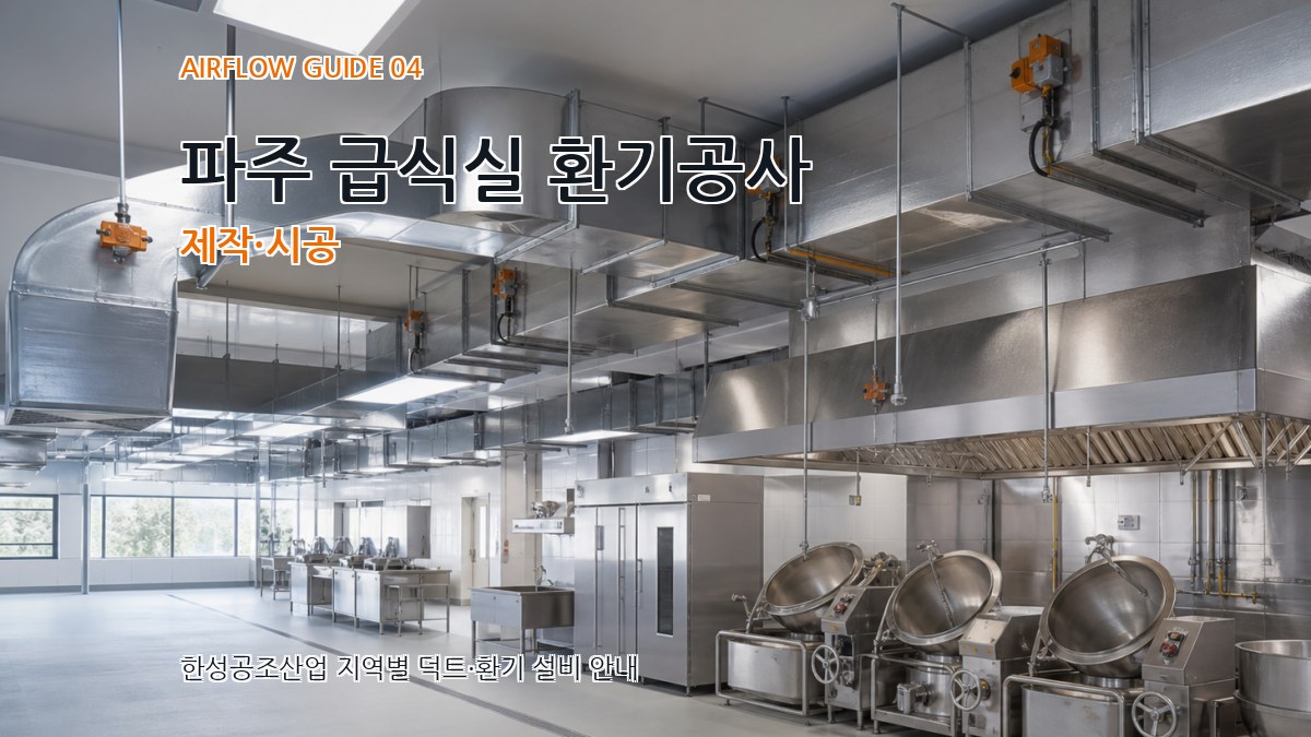 파주 급식실 환기공사 제작·시공