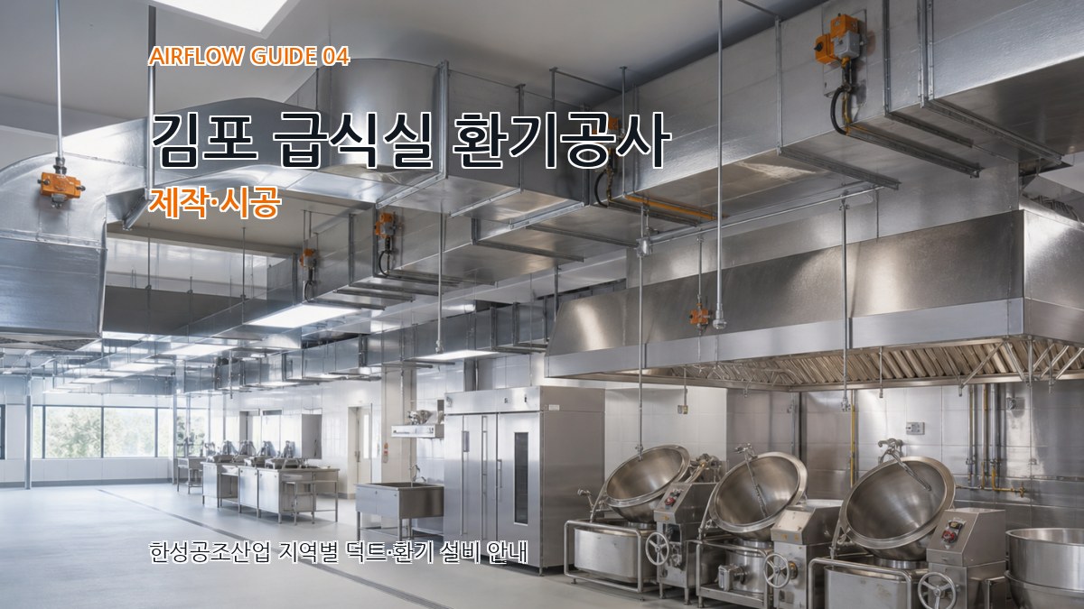 김포 급식실 환기공사 제작·시공
