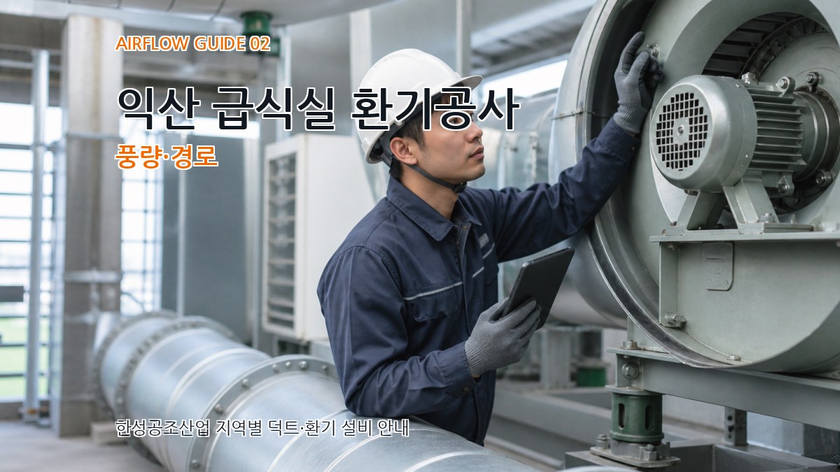 익산 급식실 환기공사 풍량·경로