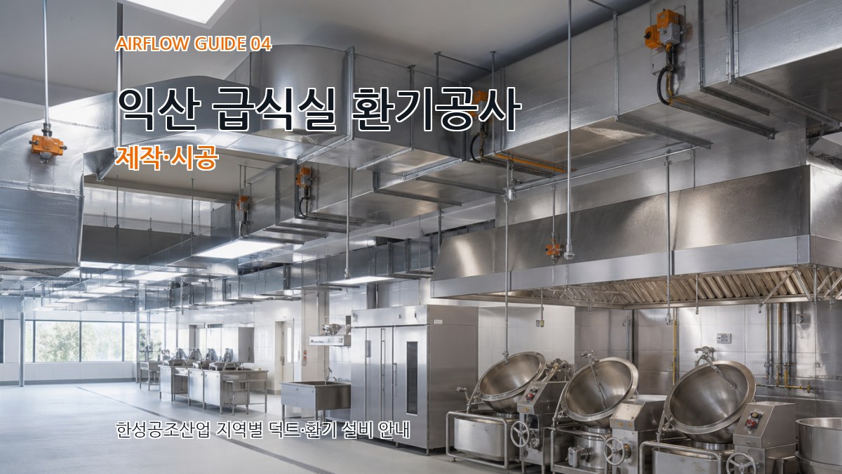 익산 급식실 환기공사 제작·시공