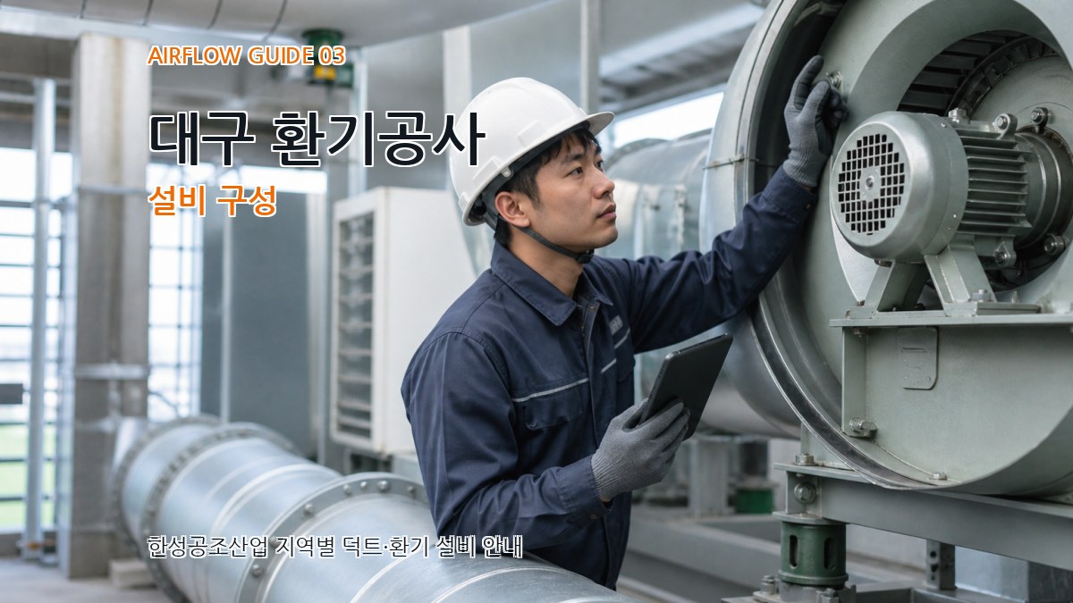 대구 환기공사 설비 구성